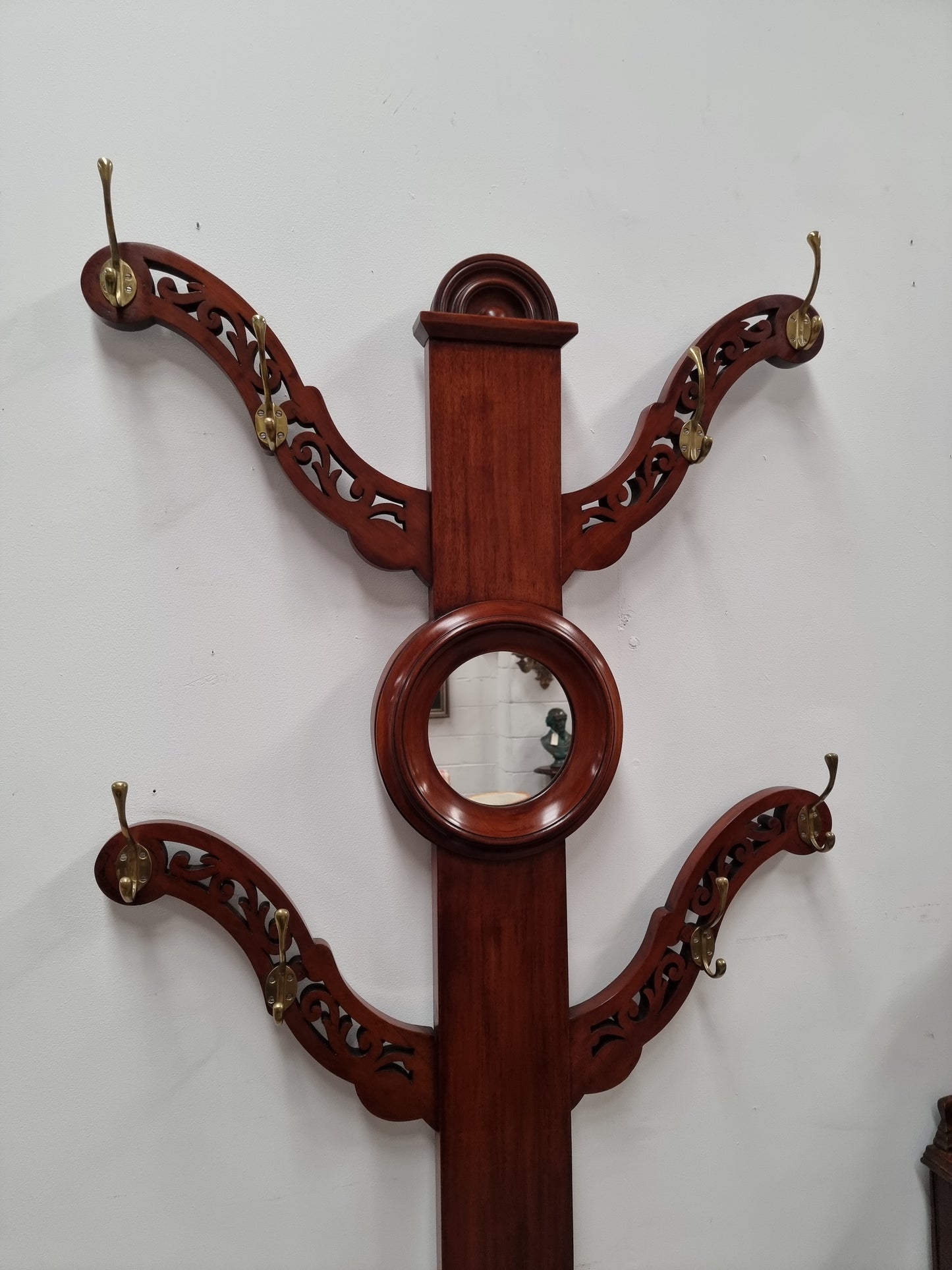Mid Victorian Mahogany Tree Shaped Hall Stand
