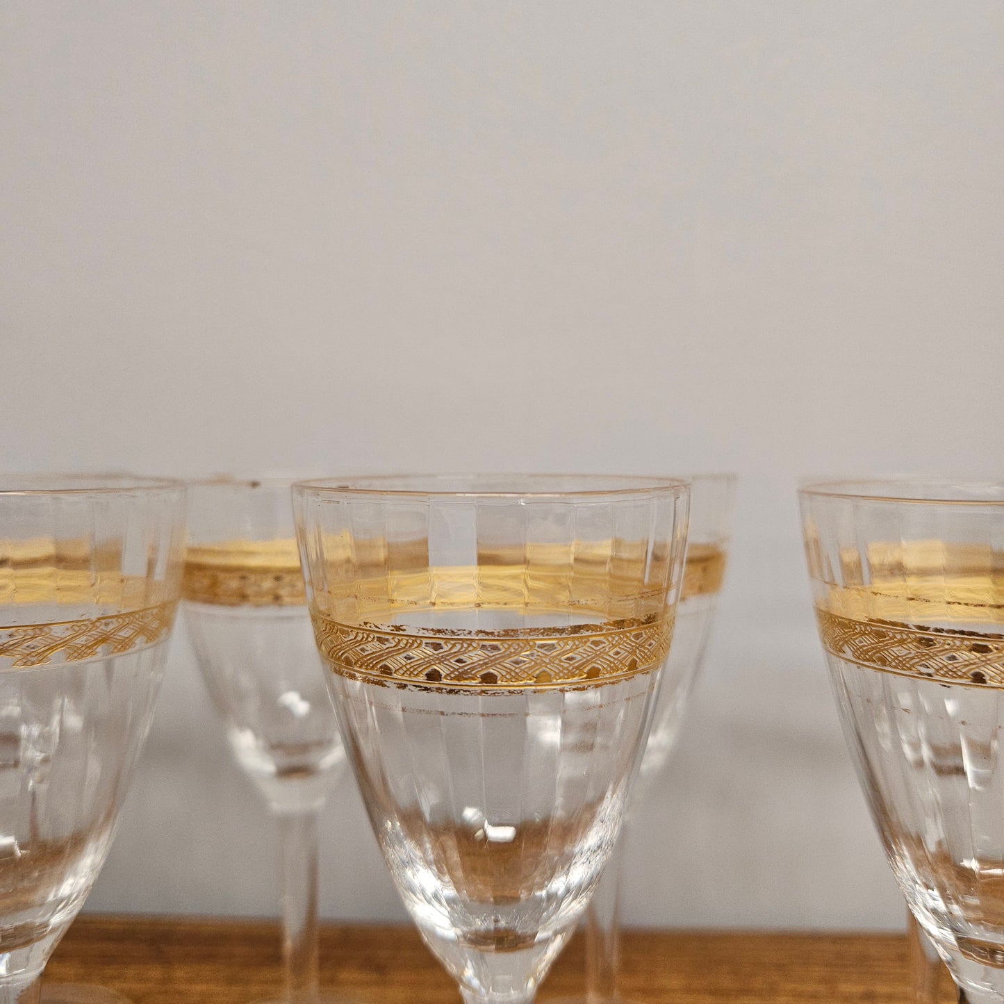 Vintage Set Of 8 Sherry Glasses