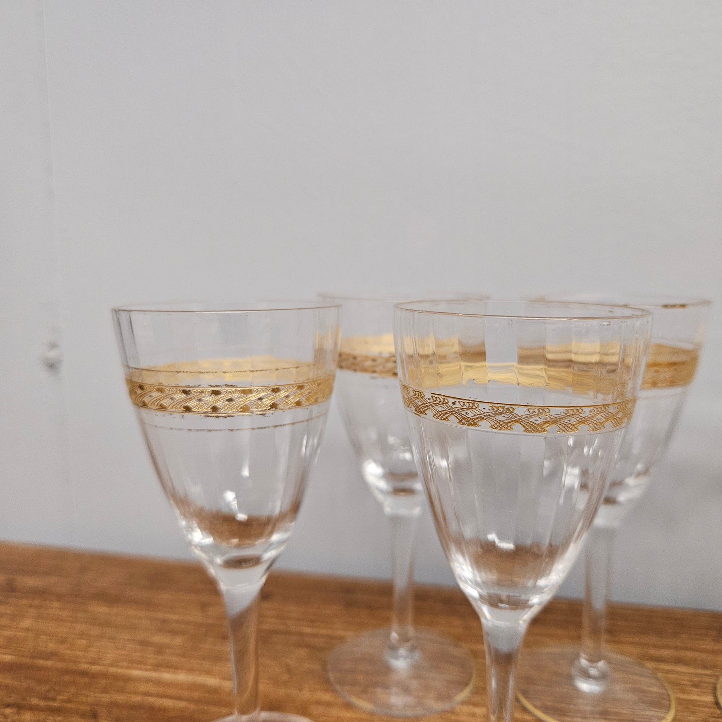 Vintage Set Of 8 Sherry Glasses