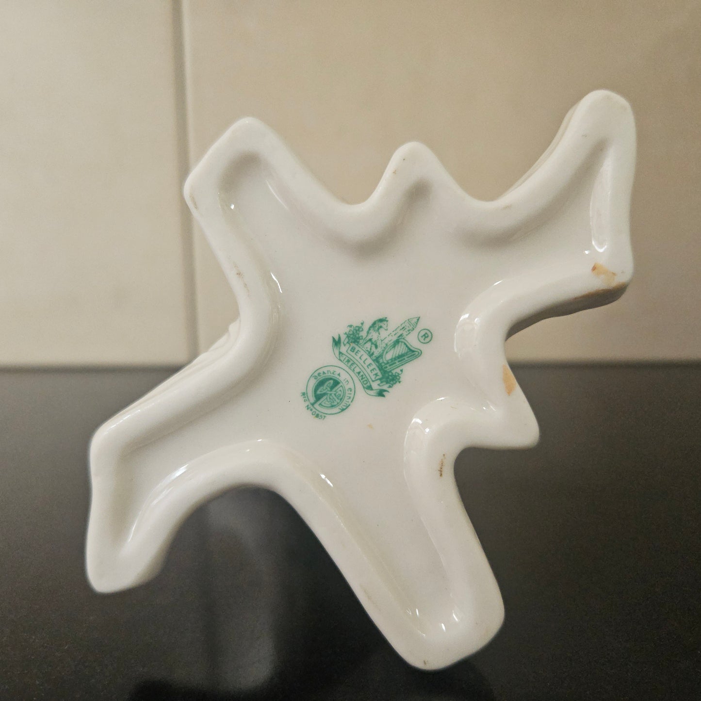 Belleek China Shamrock Tree Trunk Vase