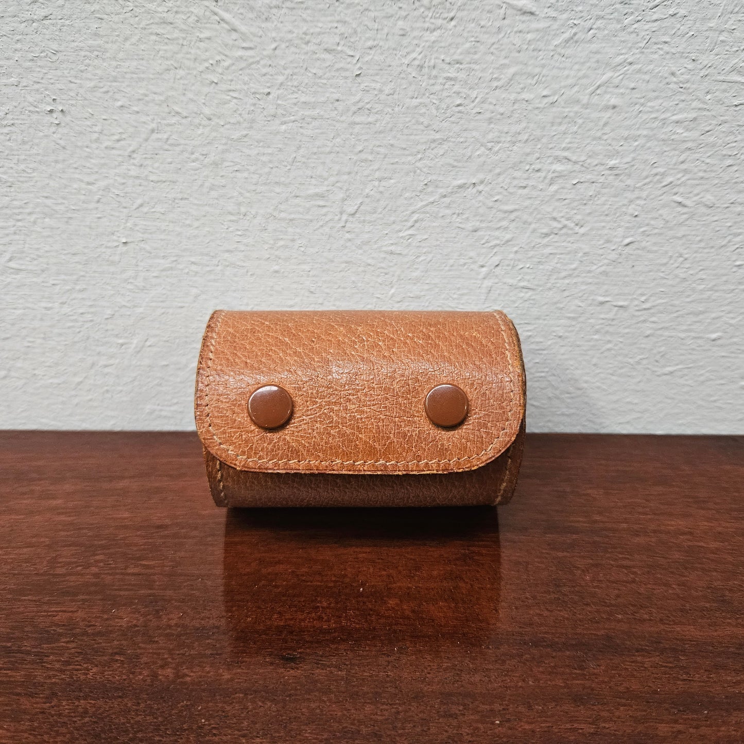 Vintage Leather Cased Shot Cups