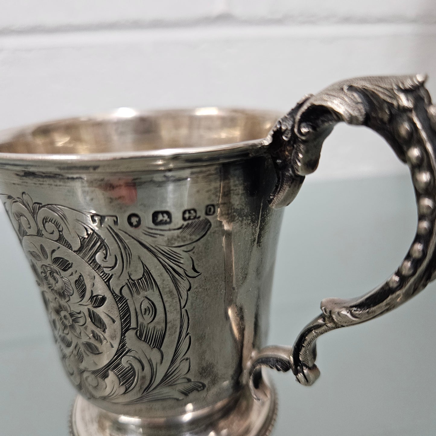 Engraved Sterling Silver Cup