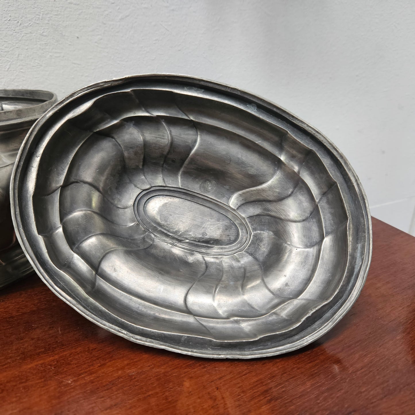 Antique German Pewter Tureen Marked