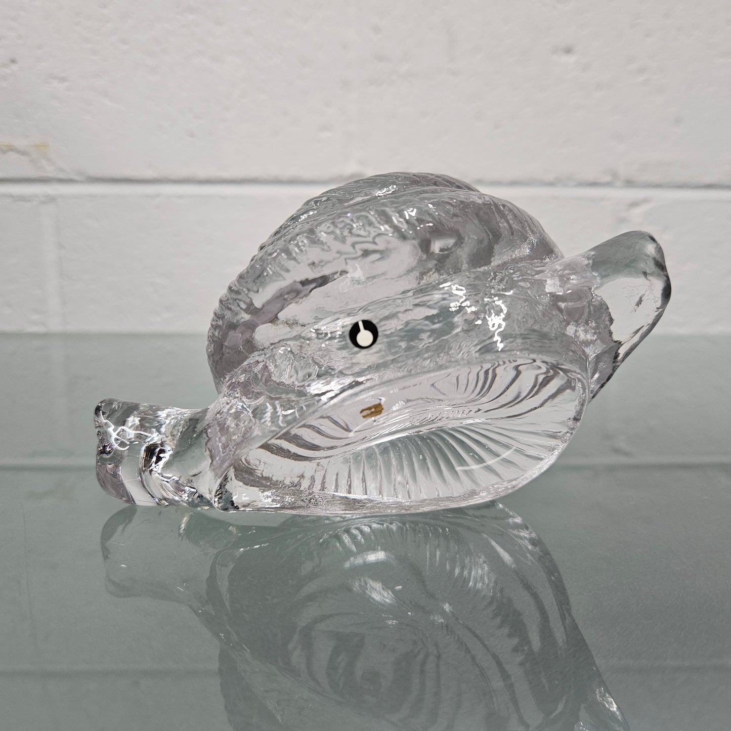 Large Pukeberg  Glass Snail Sculpture
