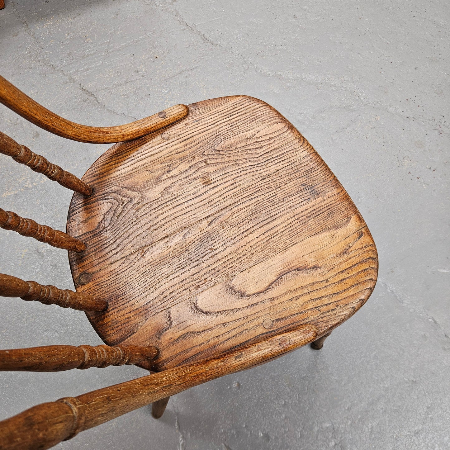 Vintage Oak Spindle Back Chair