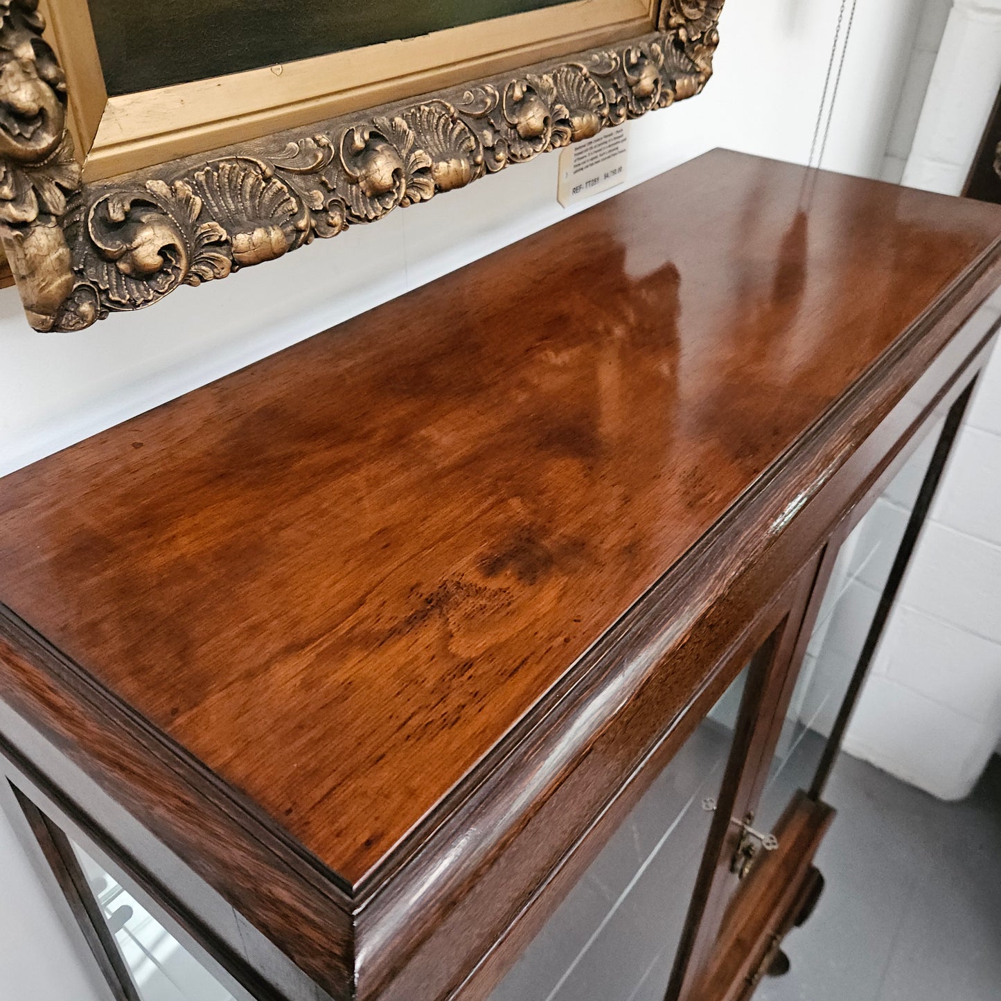 Two Door Display Cabinet With Two Drawers