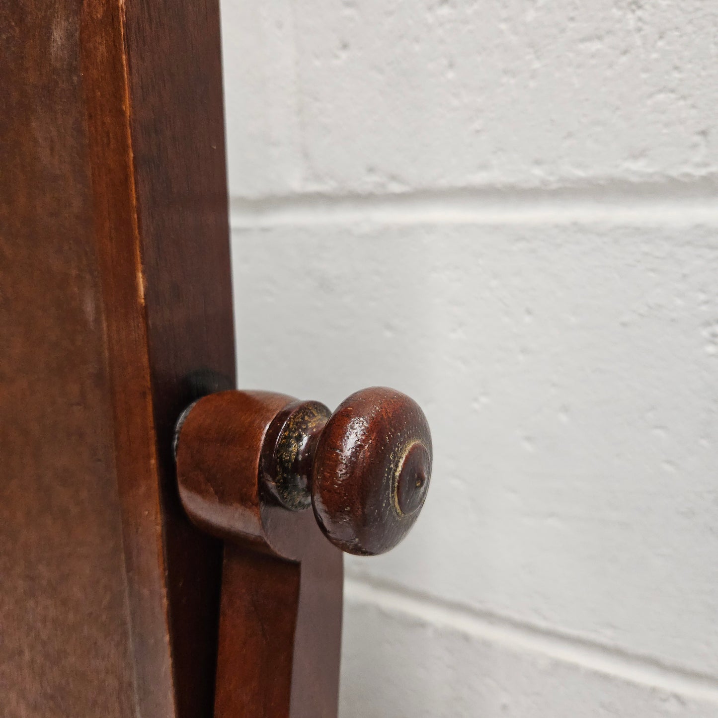 Mahogany Mirror on Stand