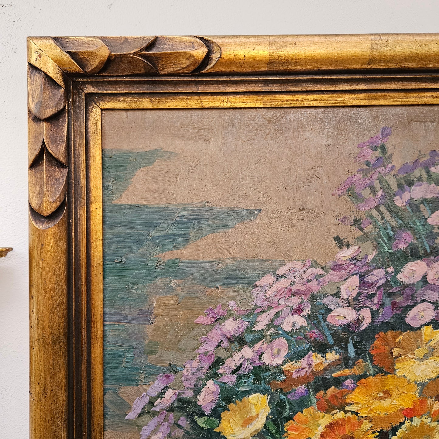 French Oil On Board Still Life Signed L Michaud