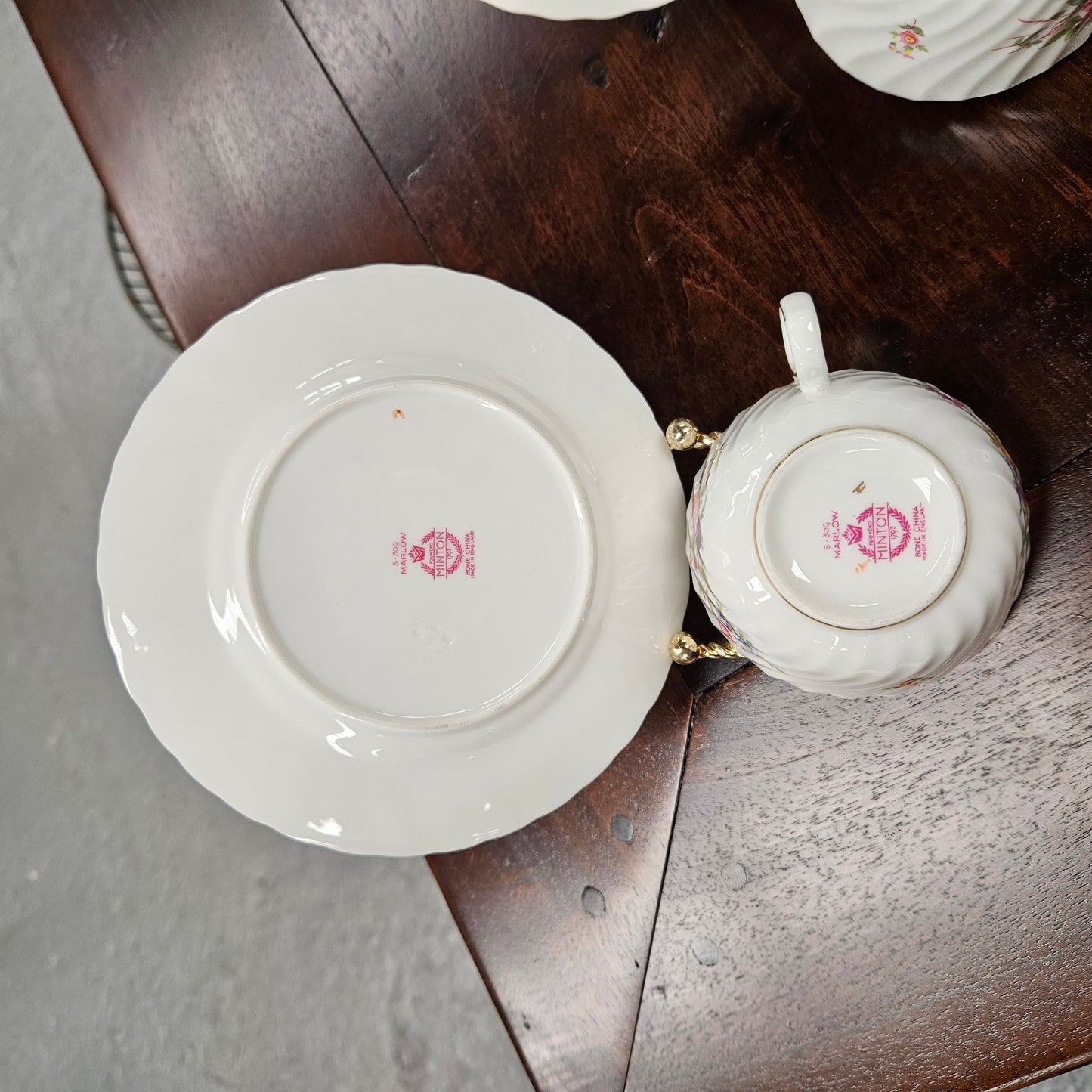 Minton England, Marlowe Pattern, 24 Piece Coffee/Tea Service