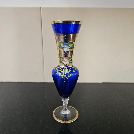 Cobalt Gilt & Enamel Vase