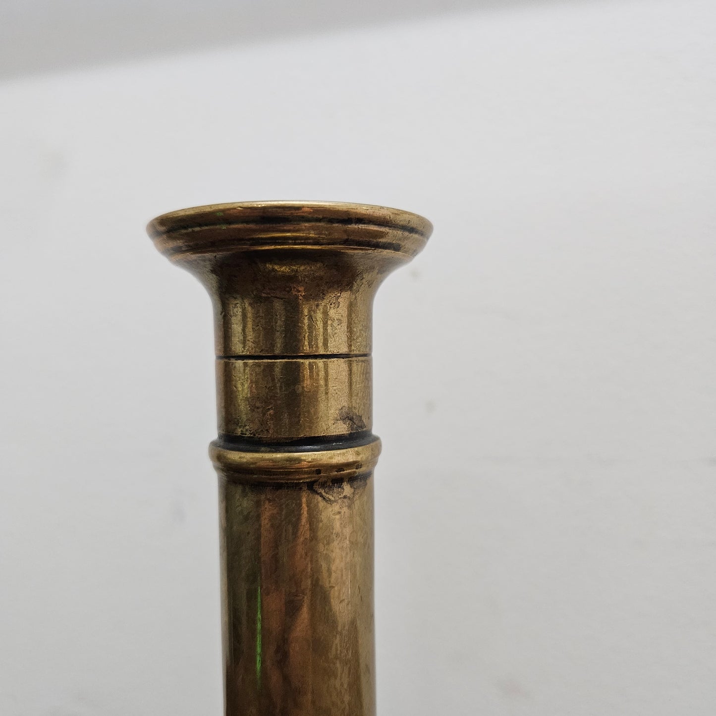 Antique Chamberstick Brass Candle Holder