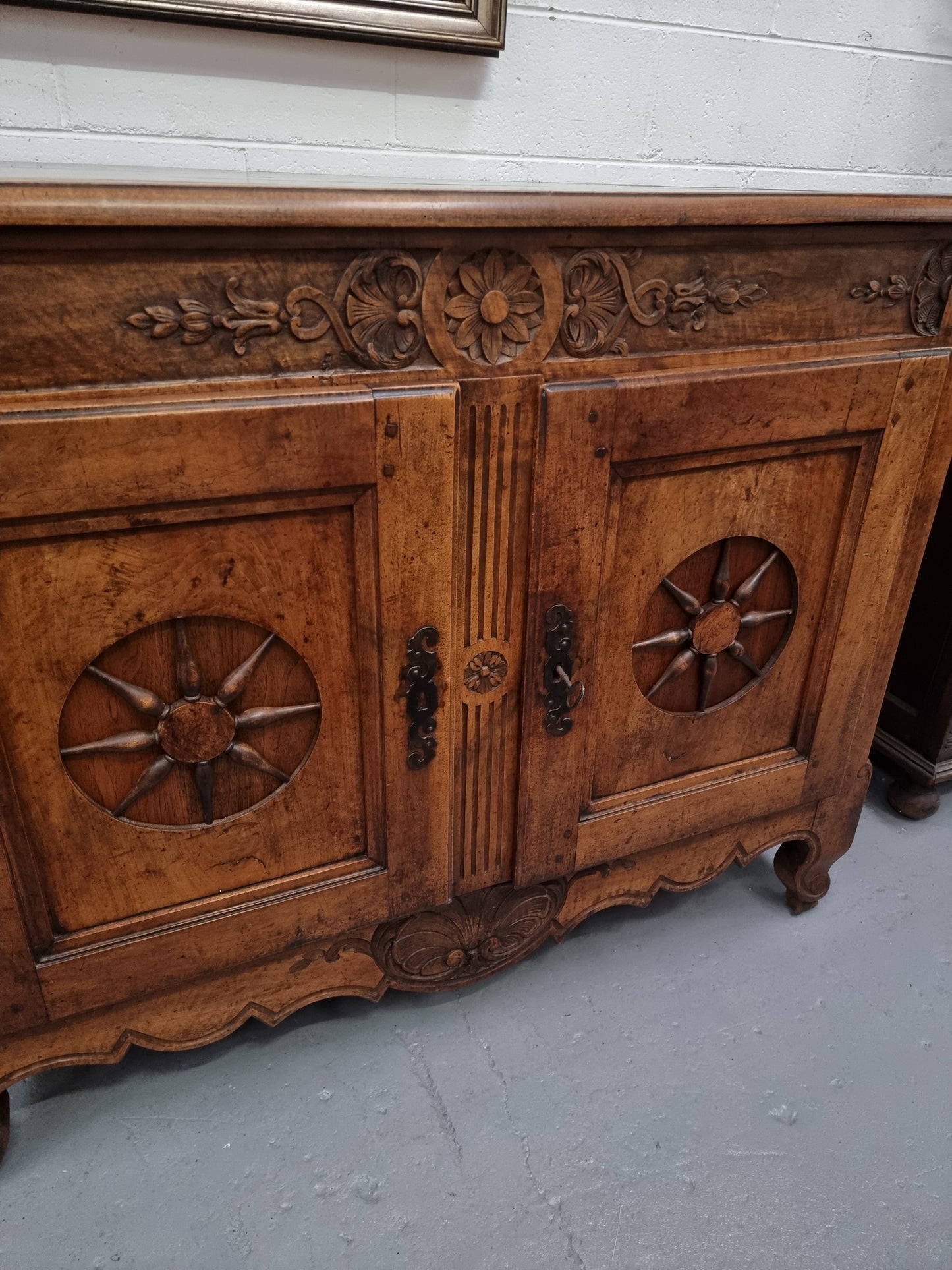 Rare French Antique 18th Century Walnut Cupboard