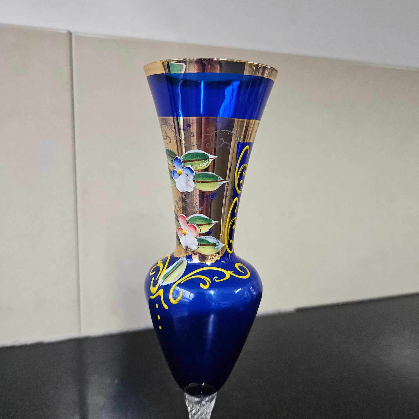 Cobalt Gilt & Enamel Vase