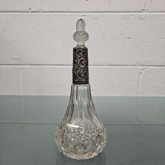 Edwardian Silver Collared Perfume Bottle