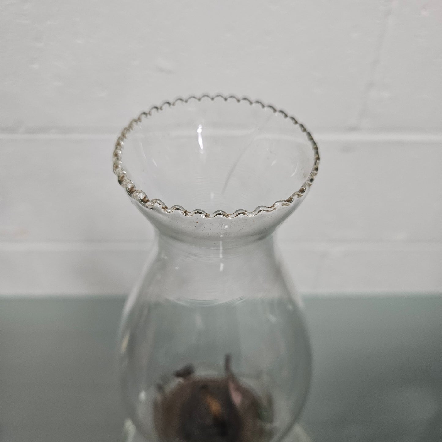 Antique Clear Glass Kero Lamp