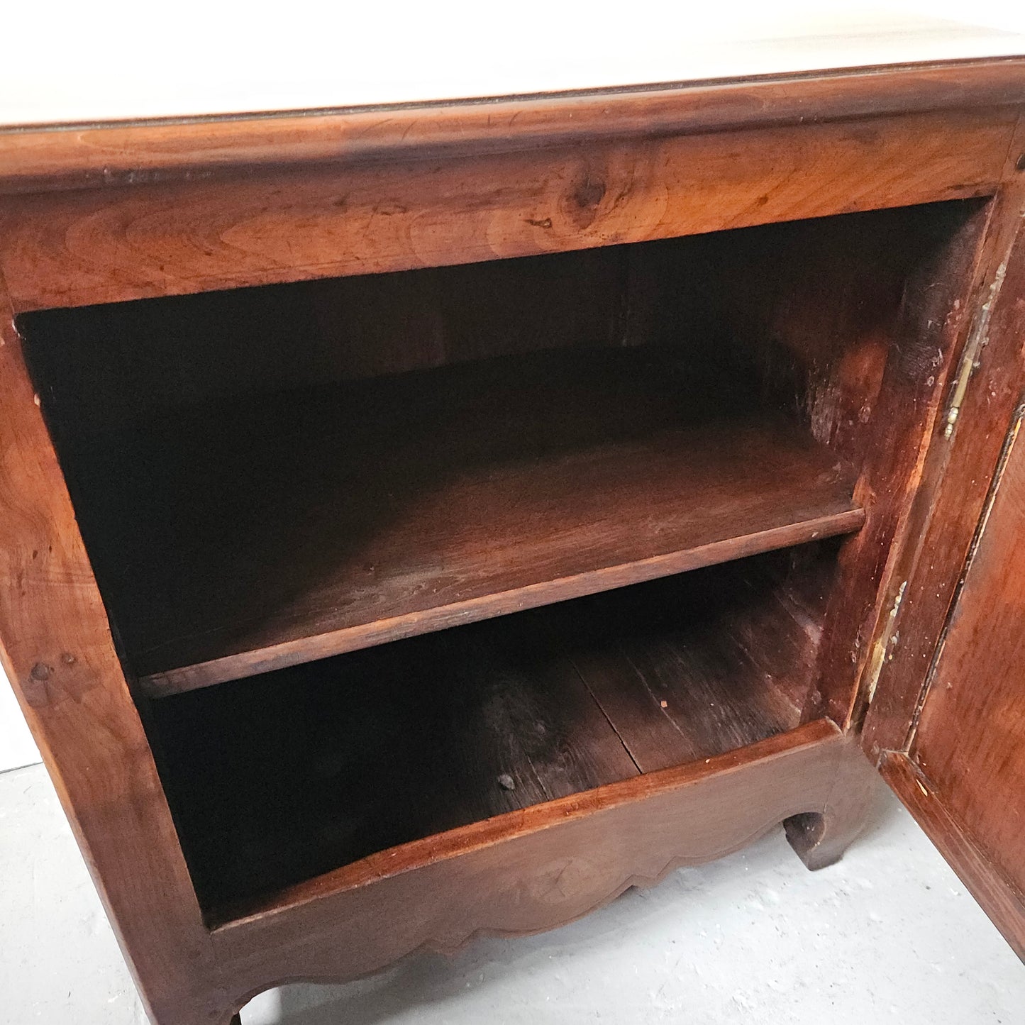 Early 19th Century French Walnut Antique One Door Side Cabinet