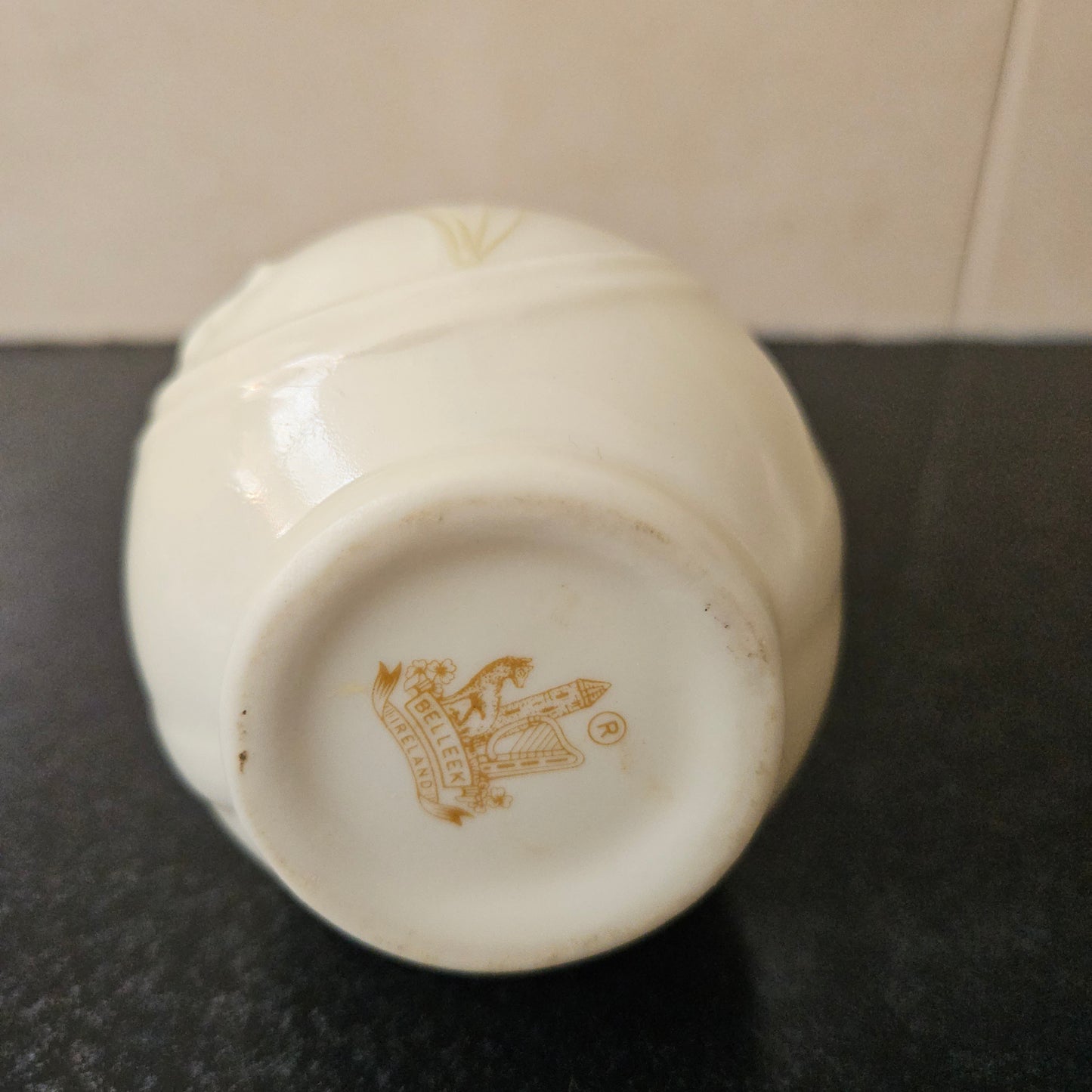 Large Belleek Shamrock Pitcher