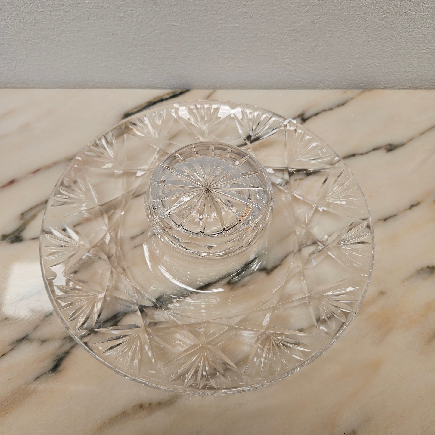 Vintage Hand Cut Crystal Posy Vase