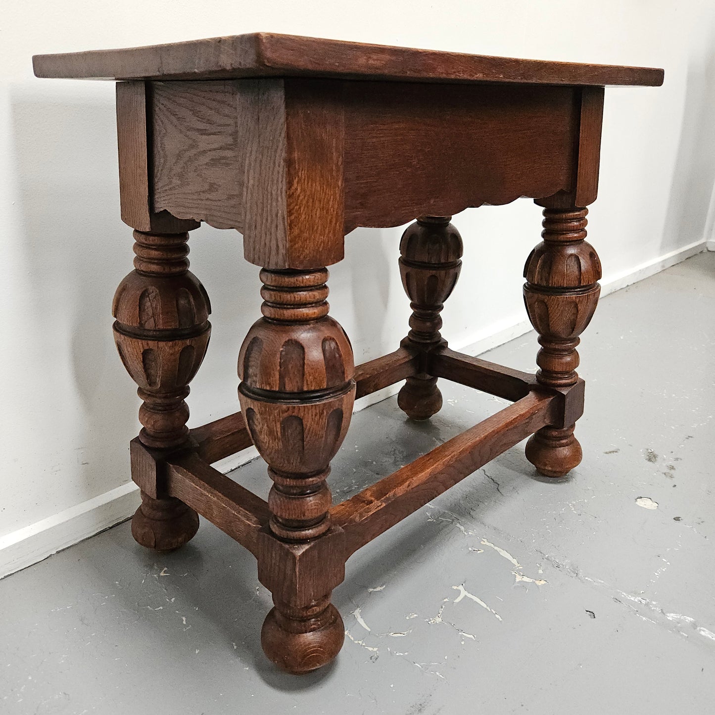 Lovely French oak 19th Century style coffee table with lovely details. It is in good original detailed condition and has been sourced directly from France.