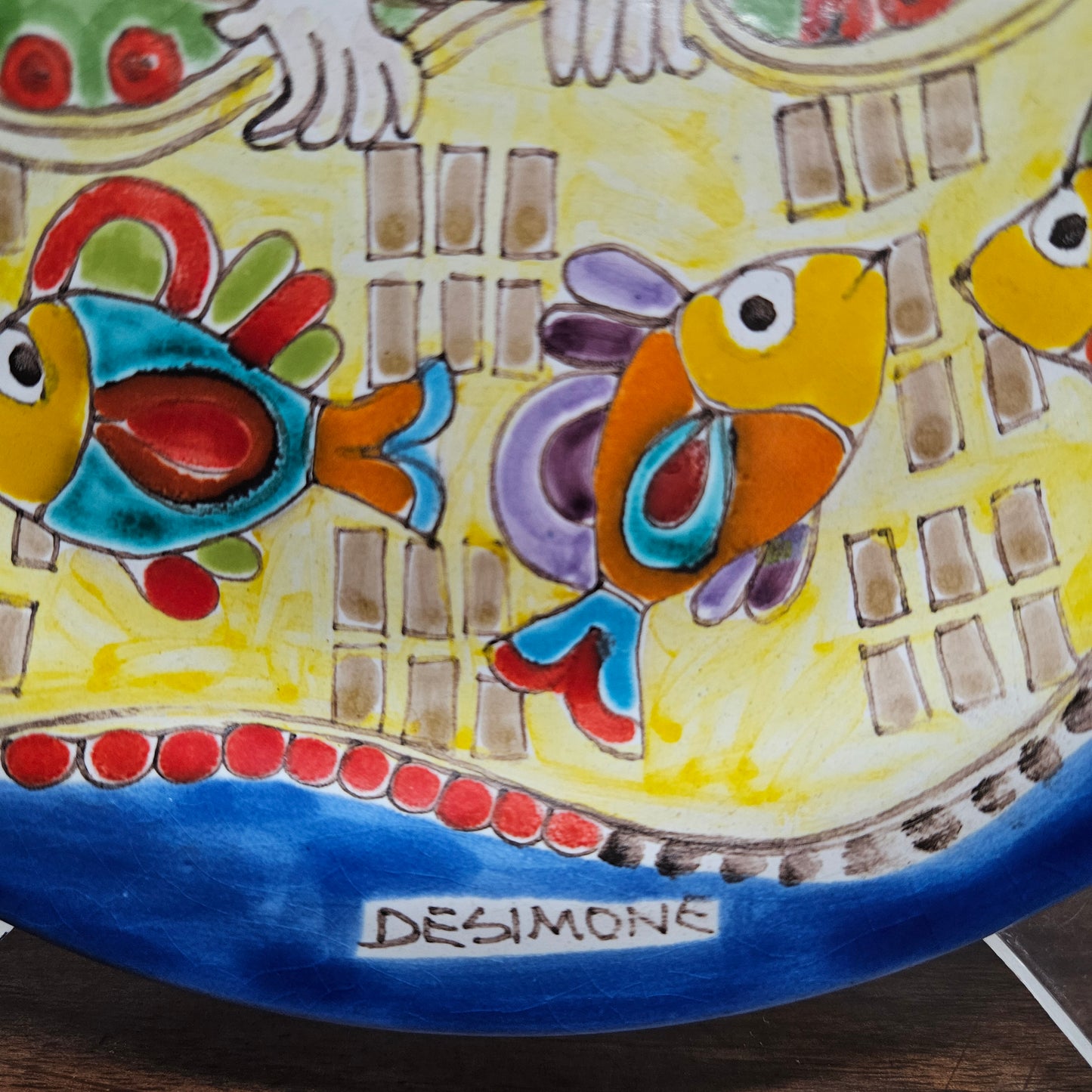 Vintage Desimone Wall Display Plate