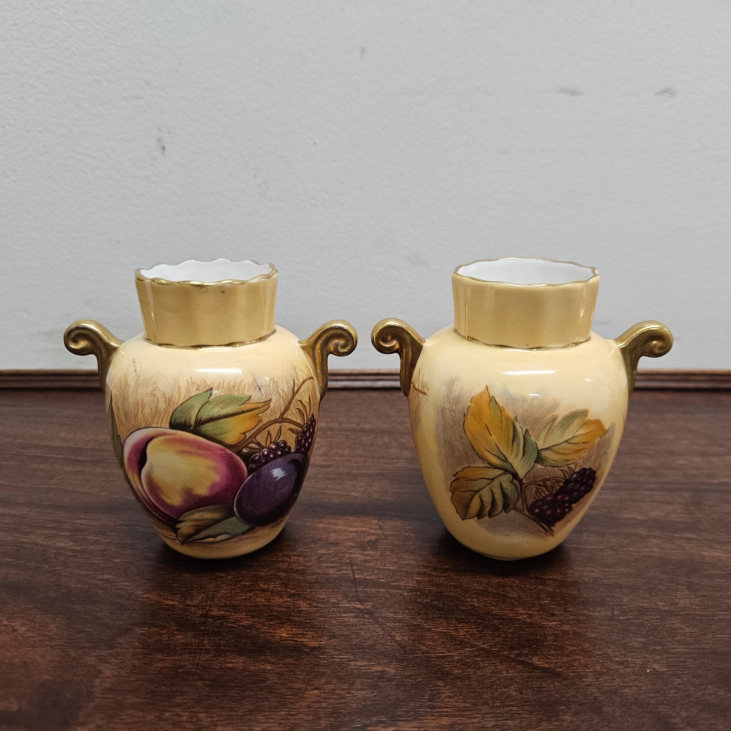 Pair of Aynsley Miniature Vases