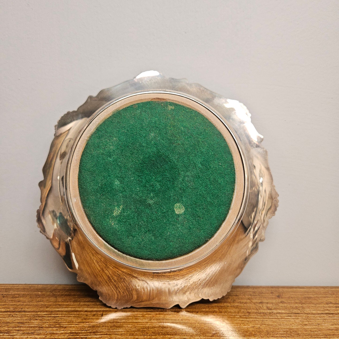 Large Old Sheffield Plate Wine Coaster