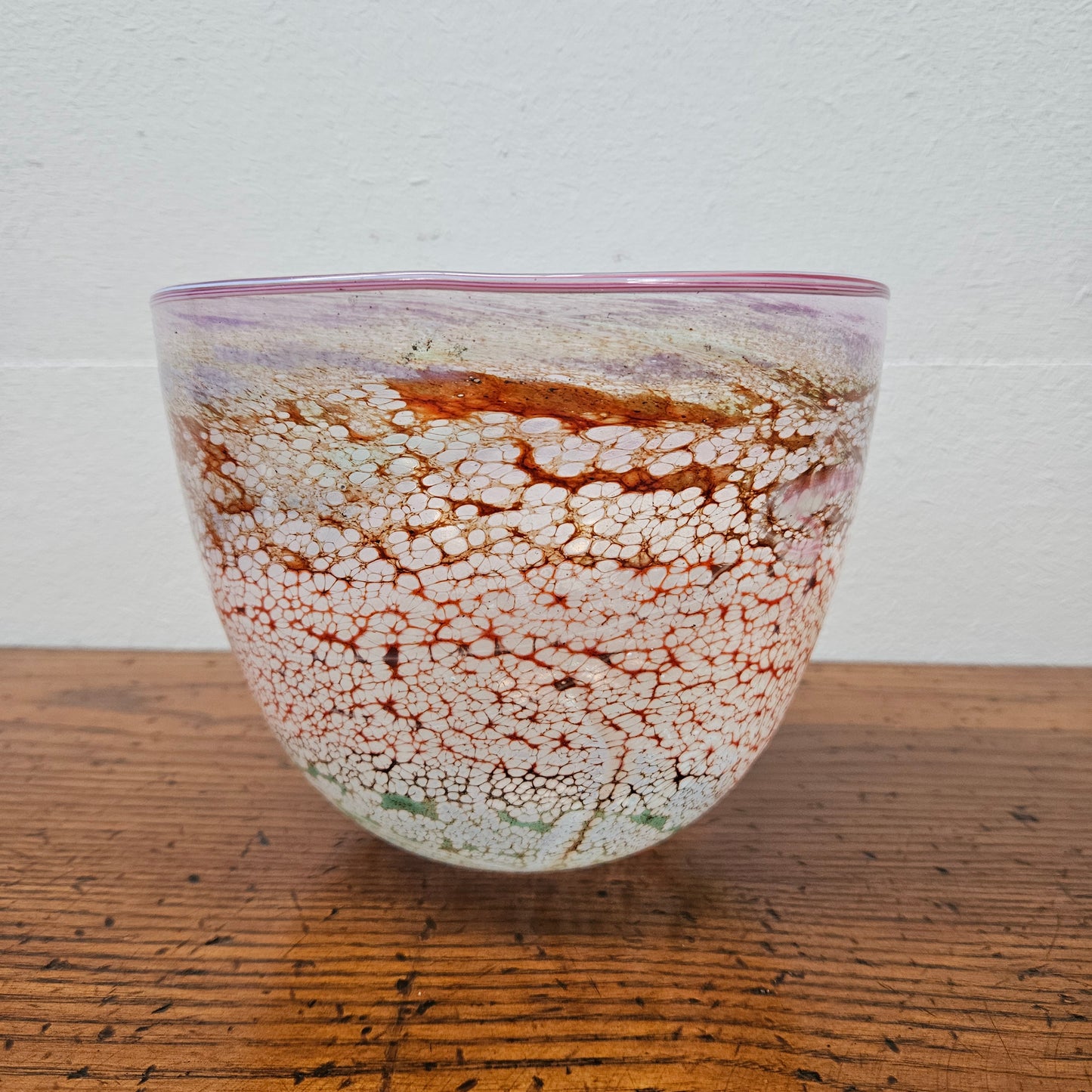 Keith Rowe Style Art Glass Vase