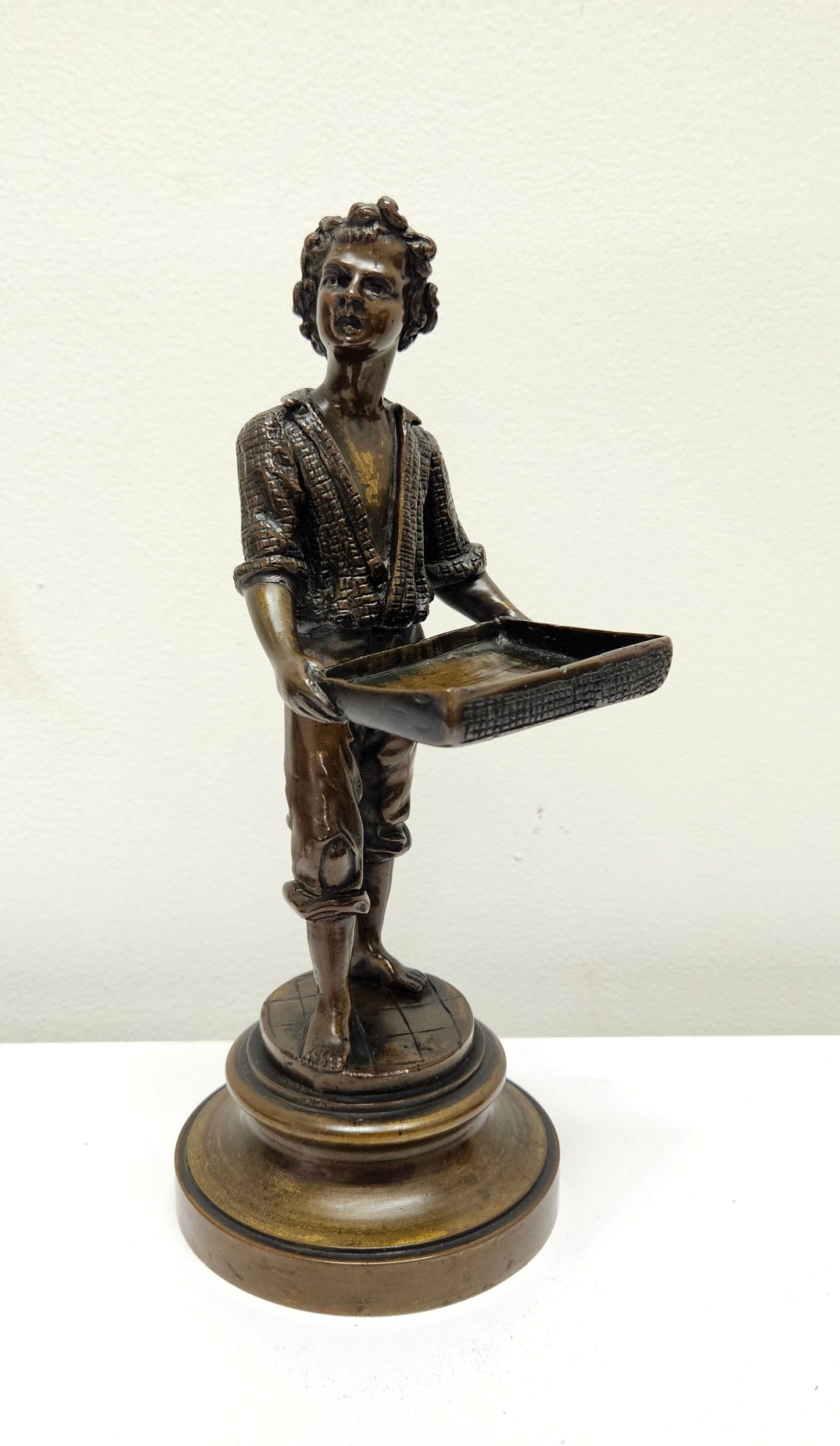 Victorian Bronze Figure 'Market Seller'