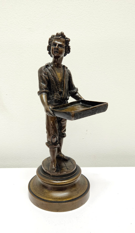 Victorian Bronze Figure 'Market Seller'