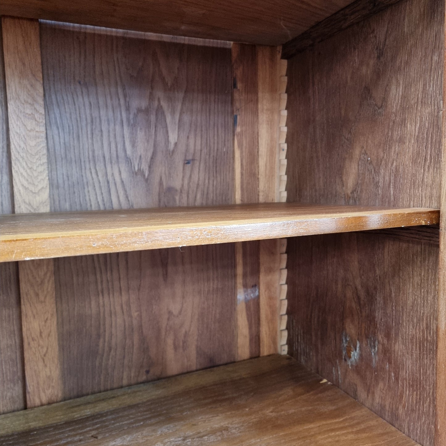 Art Deco Figured Walnut Inlaid Two Door Bookcase