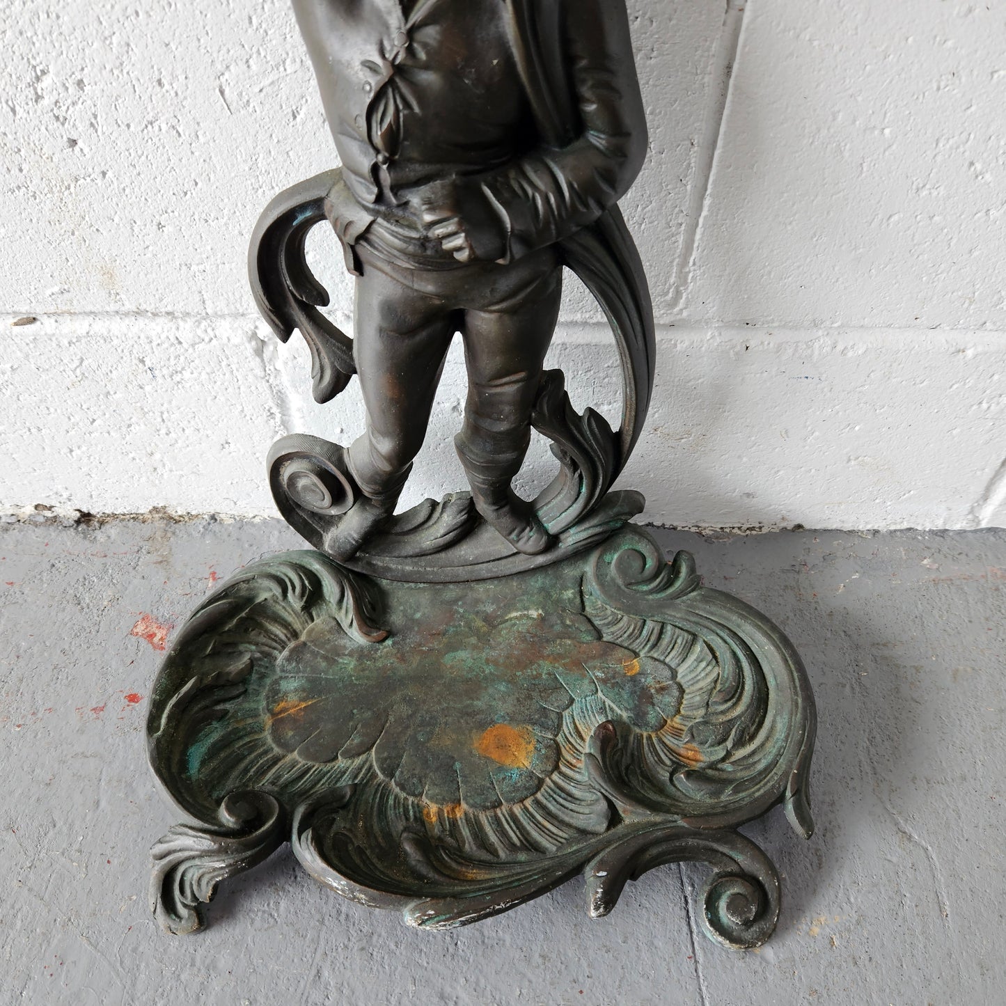 French Antique Bronze Umbrella Stand