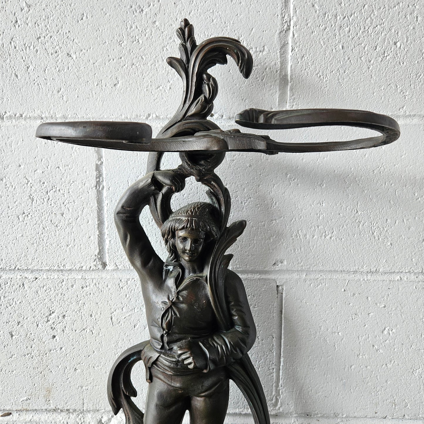 French Antique Bronze Umbrella Stand
