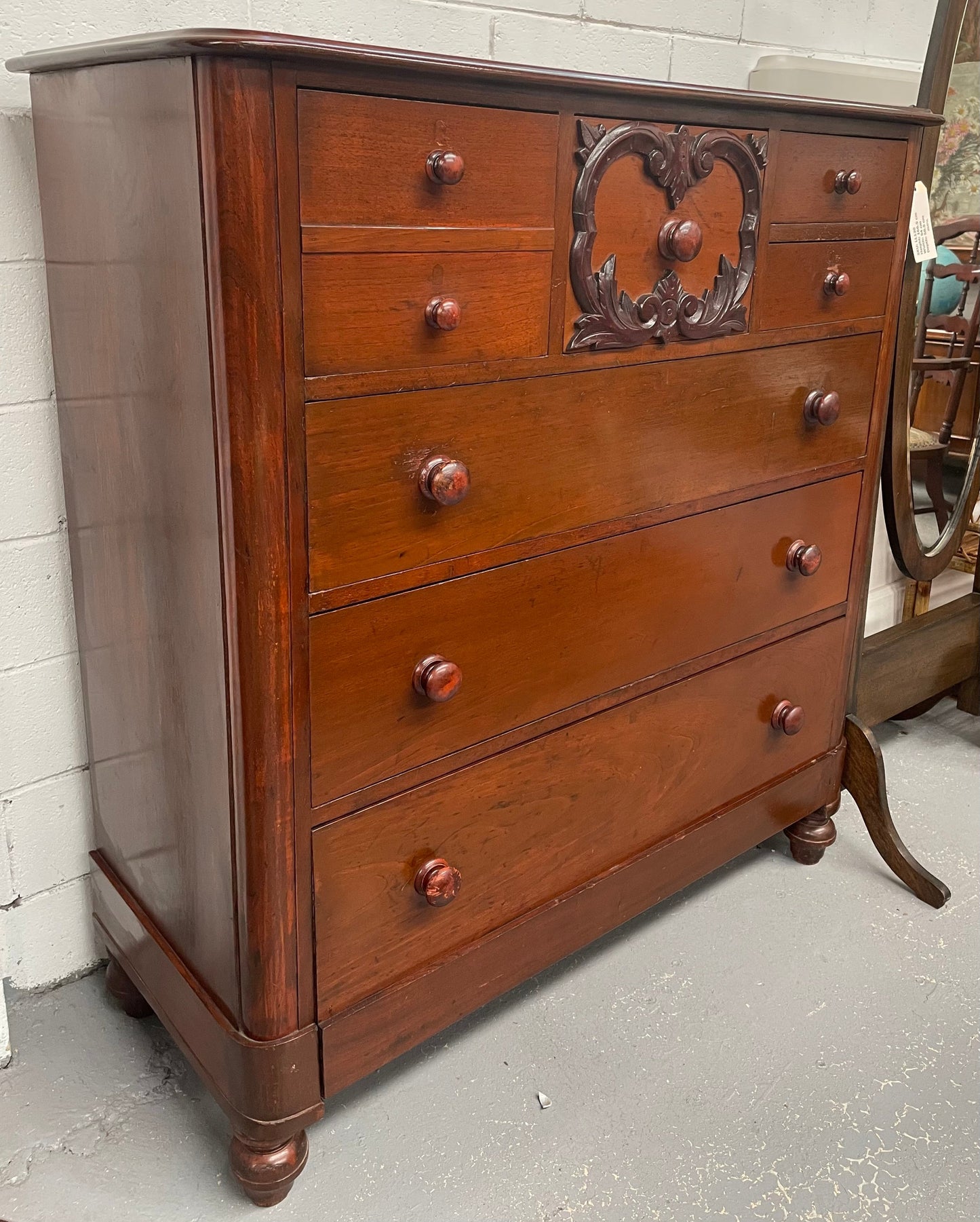 Late Victorian Cedar Chest of Drawers