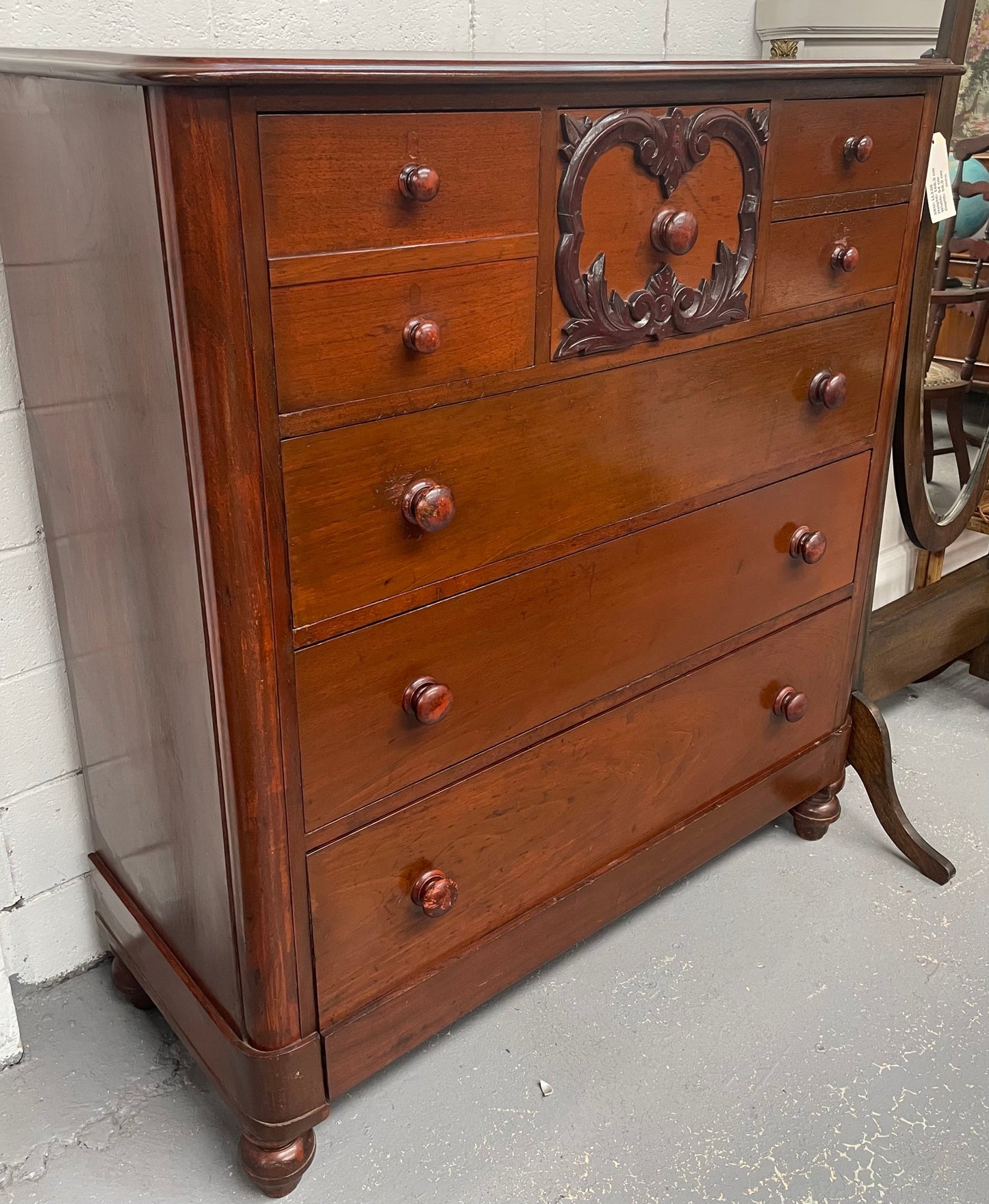 Late Victorian Cedar Chest of Drawers
