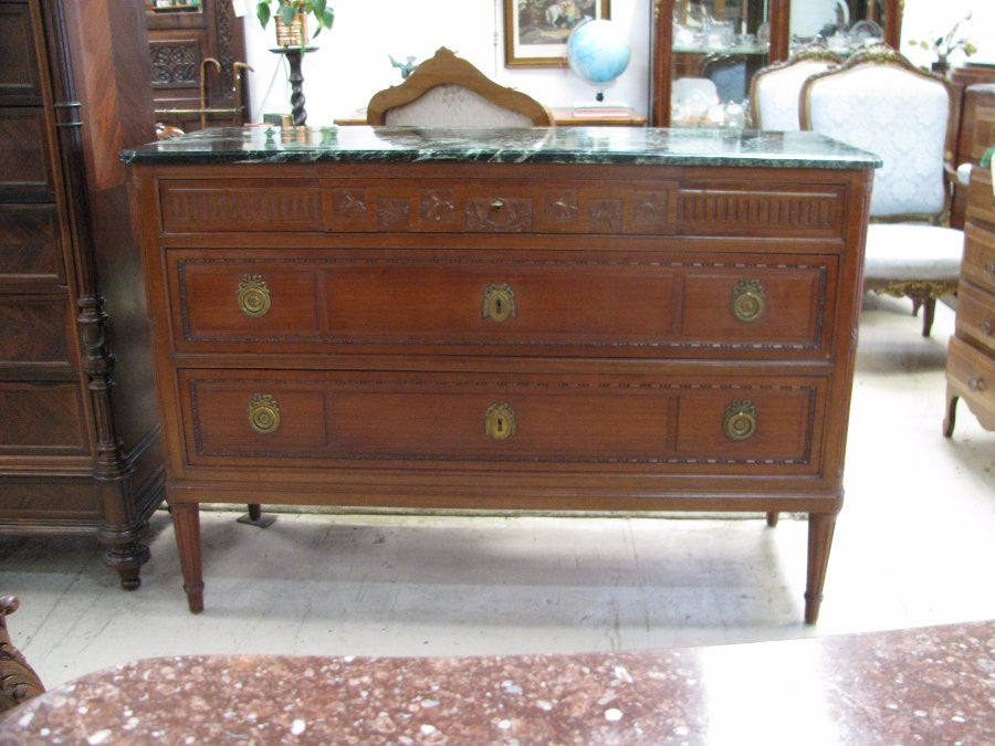 French Walnut Louis XVI Style Commode