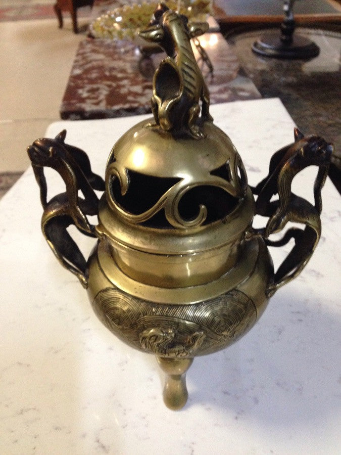 Antique Bronze Chinese Incense Burner