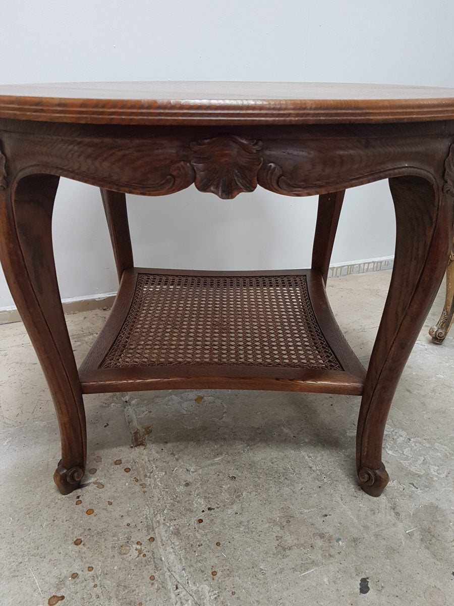 French Oak Coffee Table-3