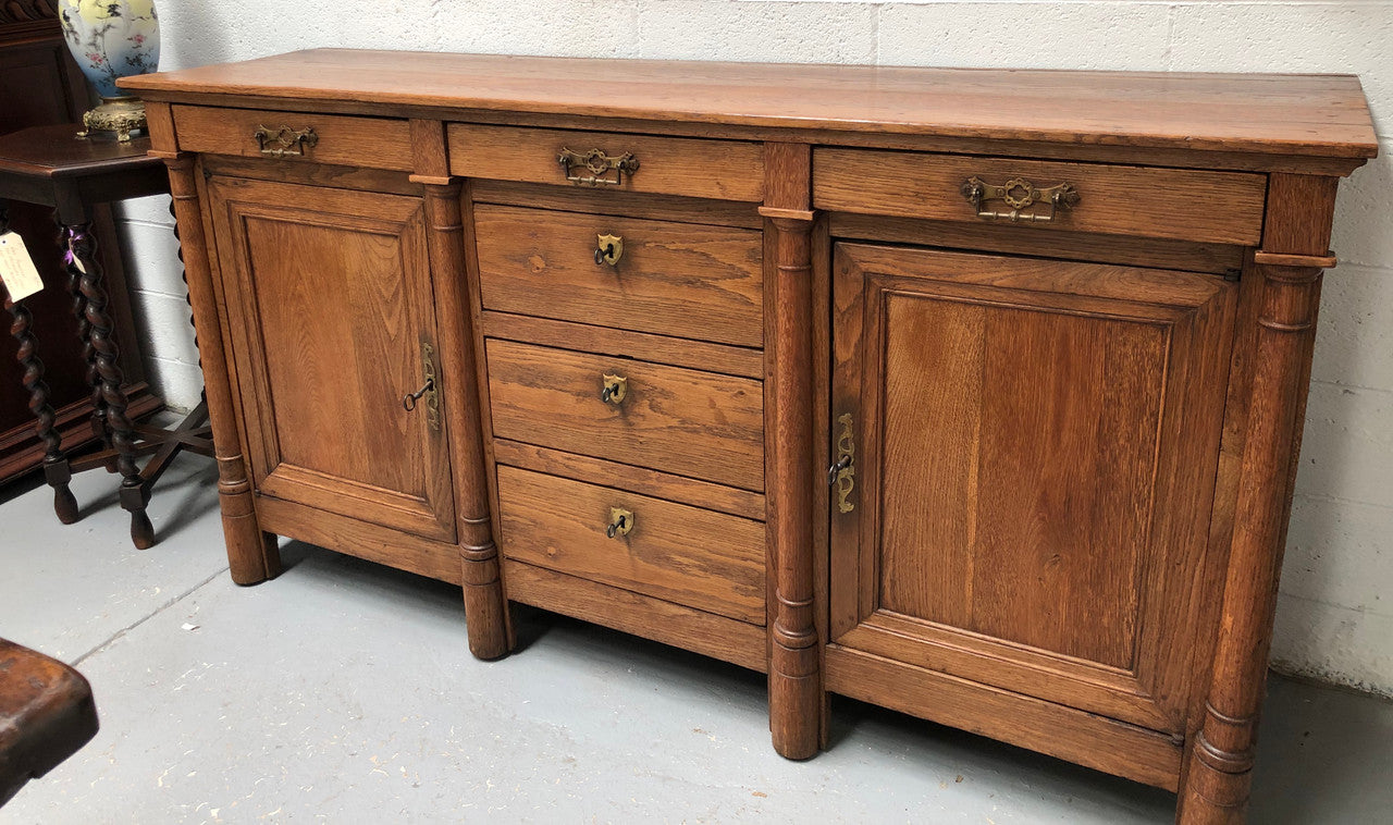 Early 19th Century Empire Oak Sideboard