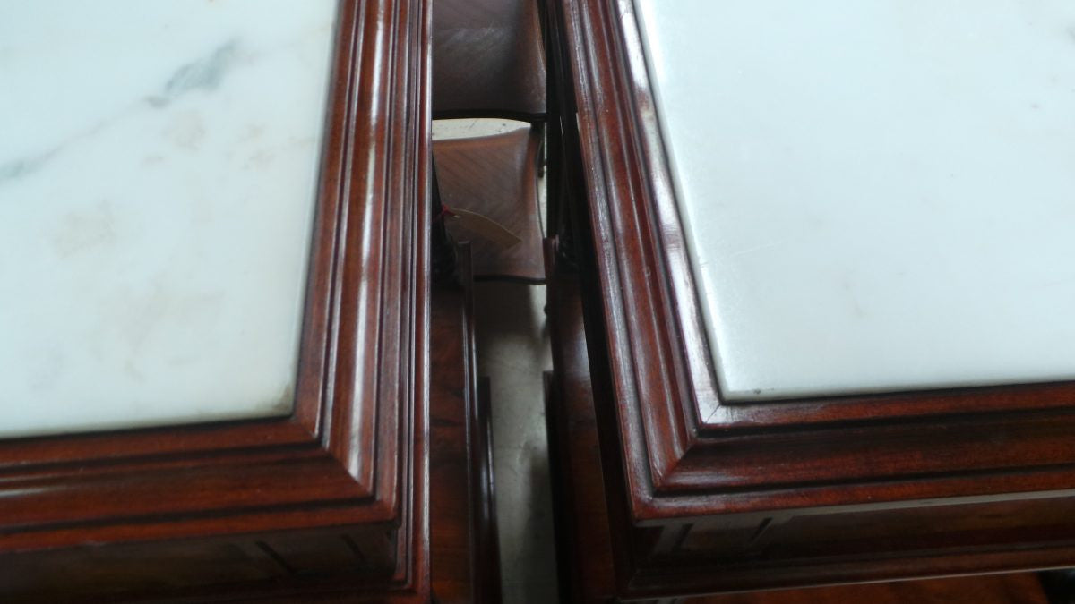 Pair of High End Mahogany Bedside Cabinets