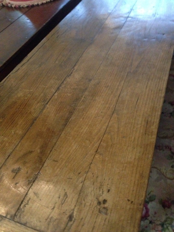 Antique French Fruitwood Farmhouse Table