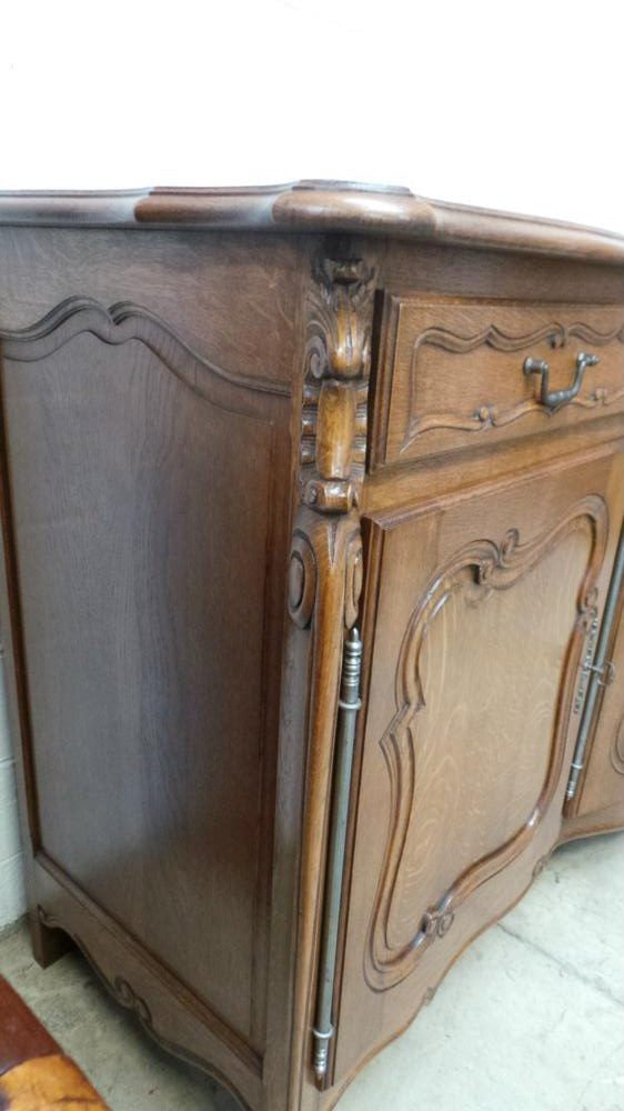 Large French Oak Sideboard-Buffet