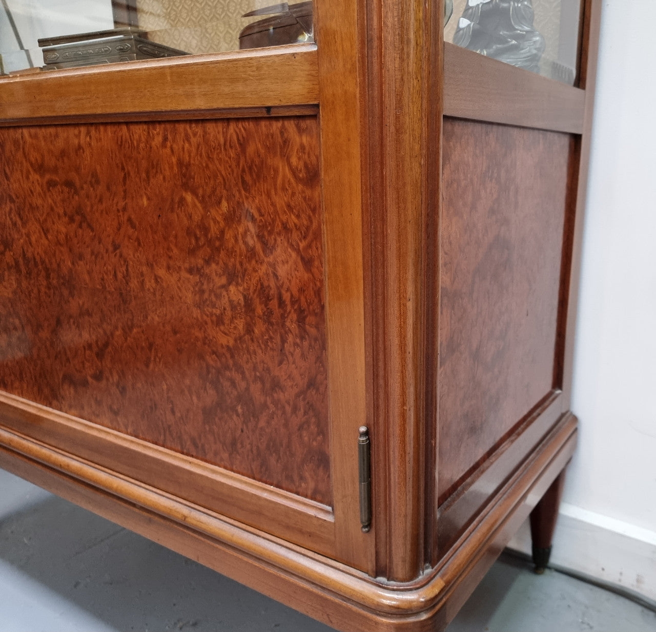 Elegant Louis XVI Style Vitrine Display Cabinet
