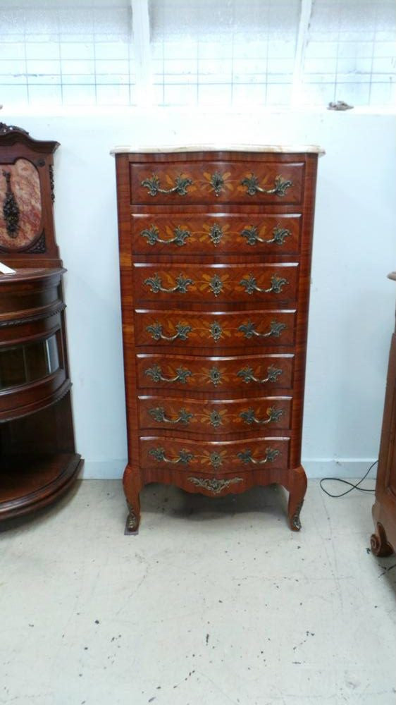 Antique French Marquetry Semainier