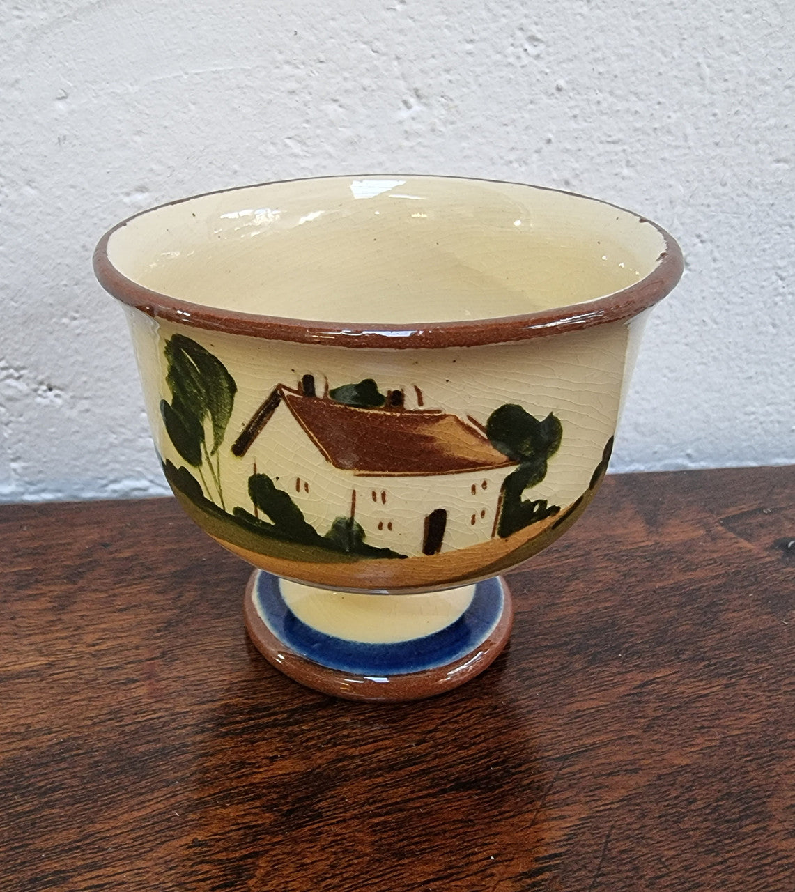 Torquay Ware Hand-Painted Bowl “To thine own self be true”