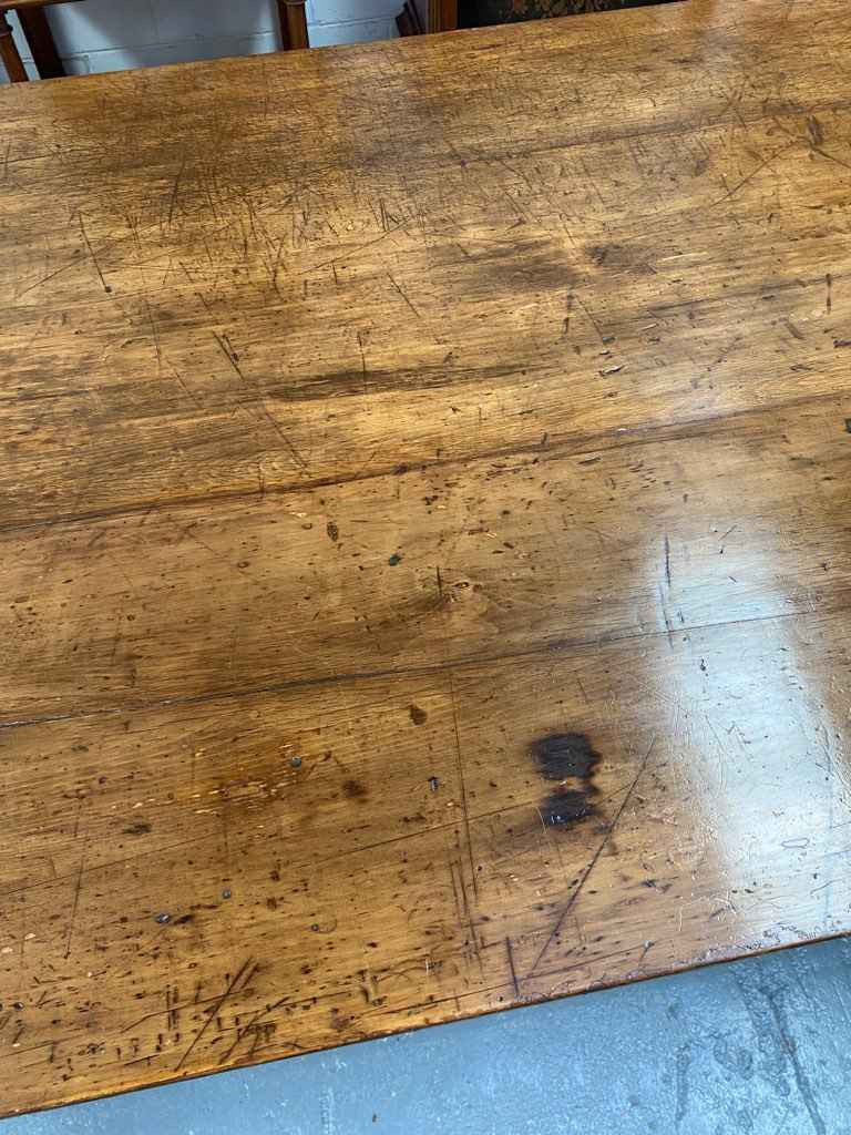 Beautiful Australian Antique farmhouse table made from Kauri Pine and originally used in an old Bakery.
Table would easily seat 12 to 14 people. It is in good detailed condition with heaps of character.