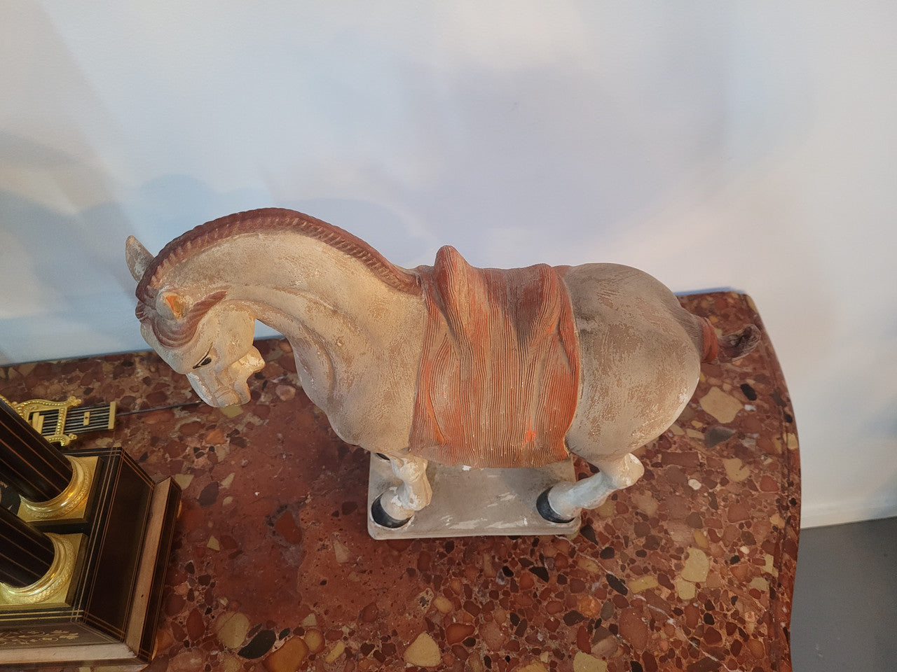 Detailed terracotta copy of Tang Dynasty horse. In good original condition.