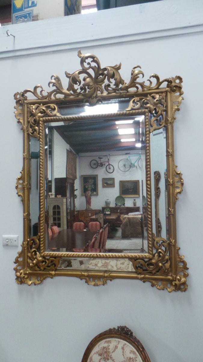 Parisian 19th Century Cushion Mirror