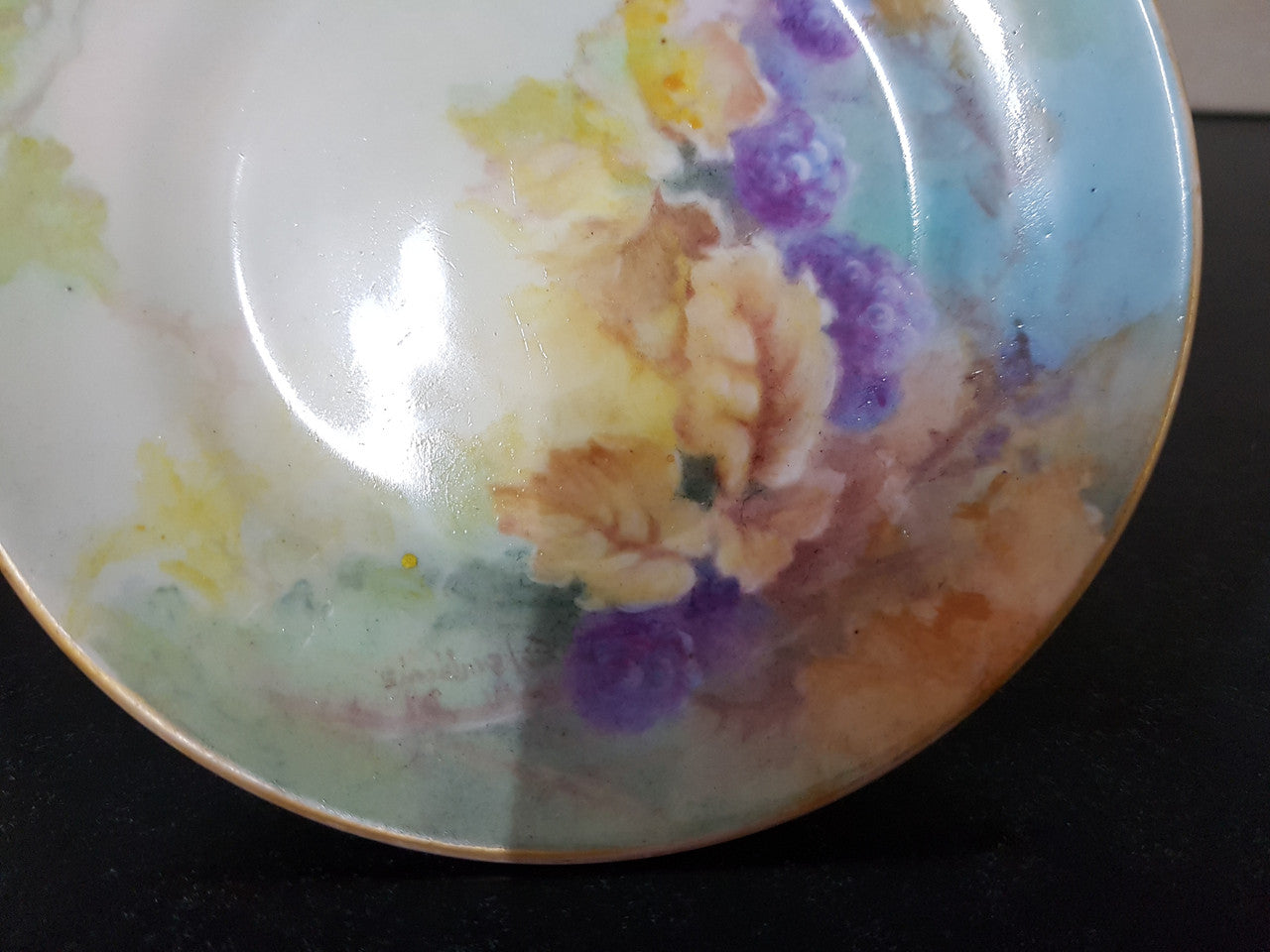 Hand-Painted & Signed Aynsley Miniature Comport