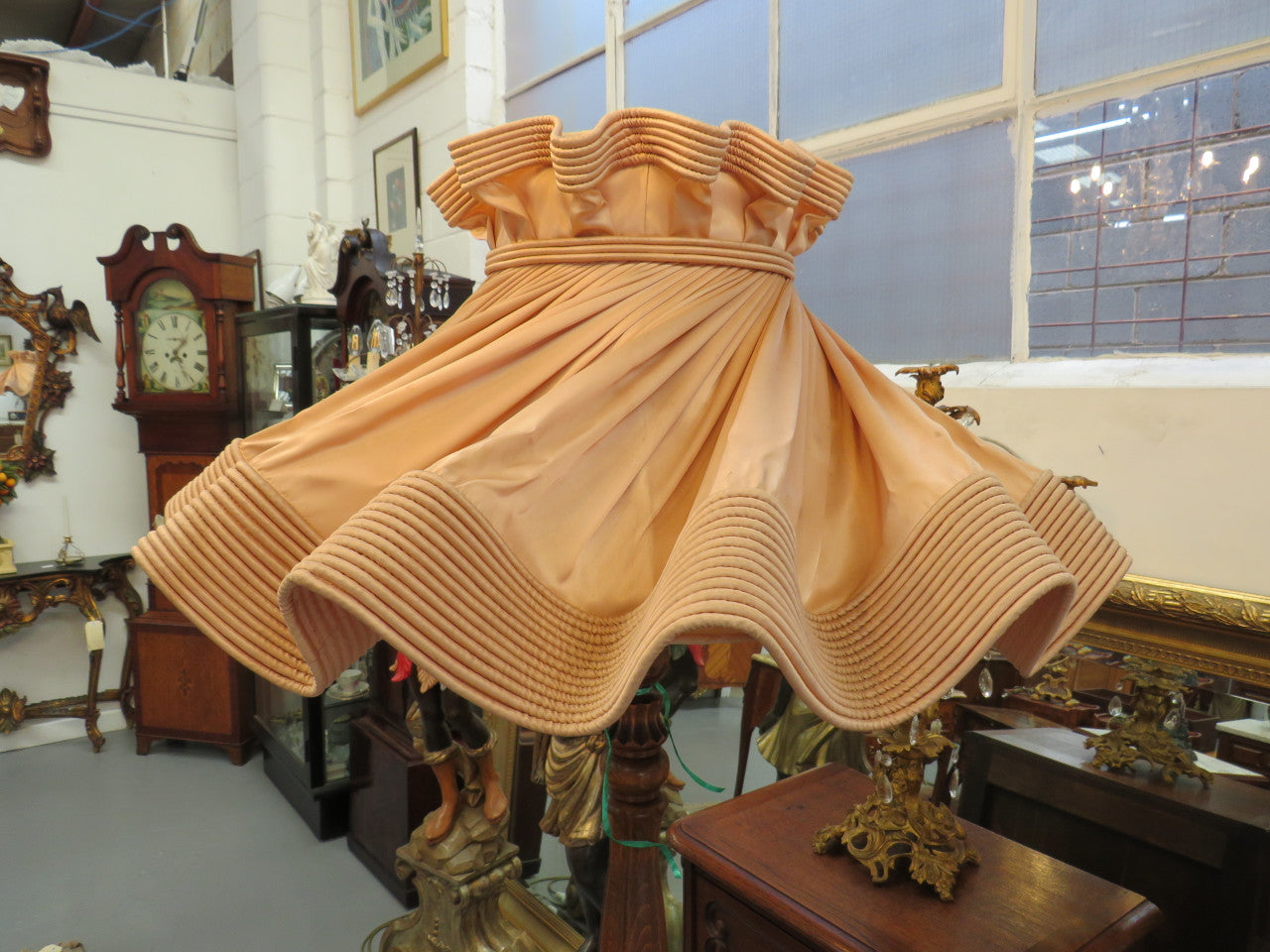 French Oak and Cherrywood Standard Lamp