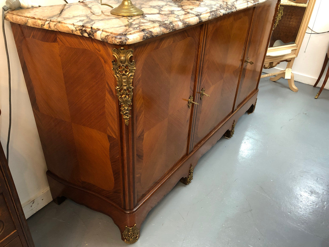 Antique French Louis XIV Style Walnut Sideboard